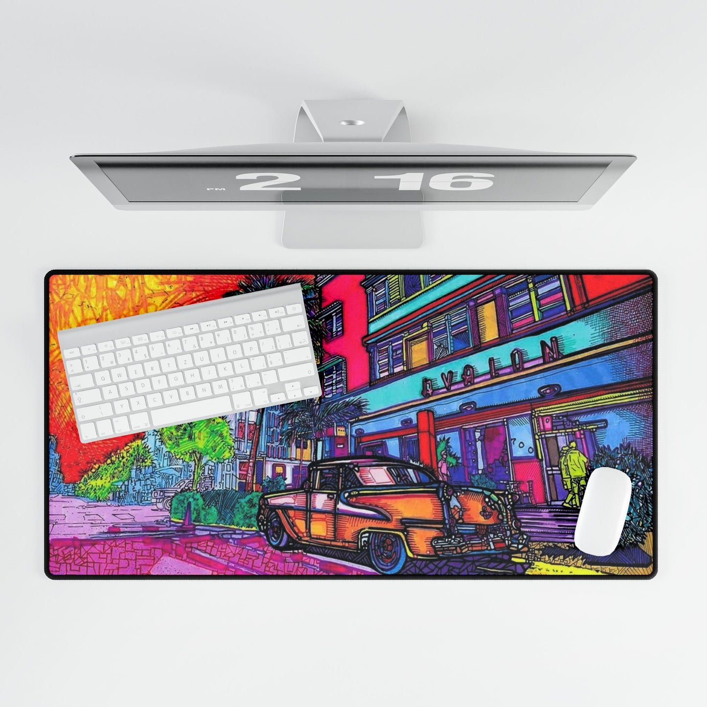 "Hotel Avalon" Desk Mat