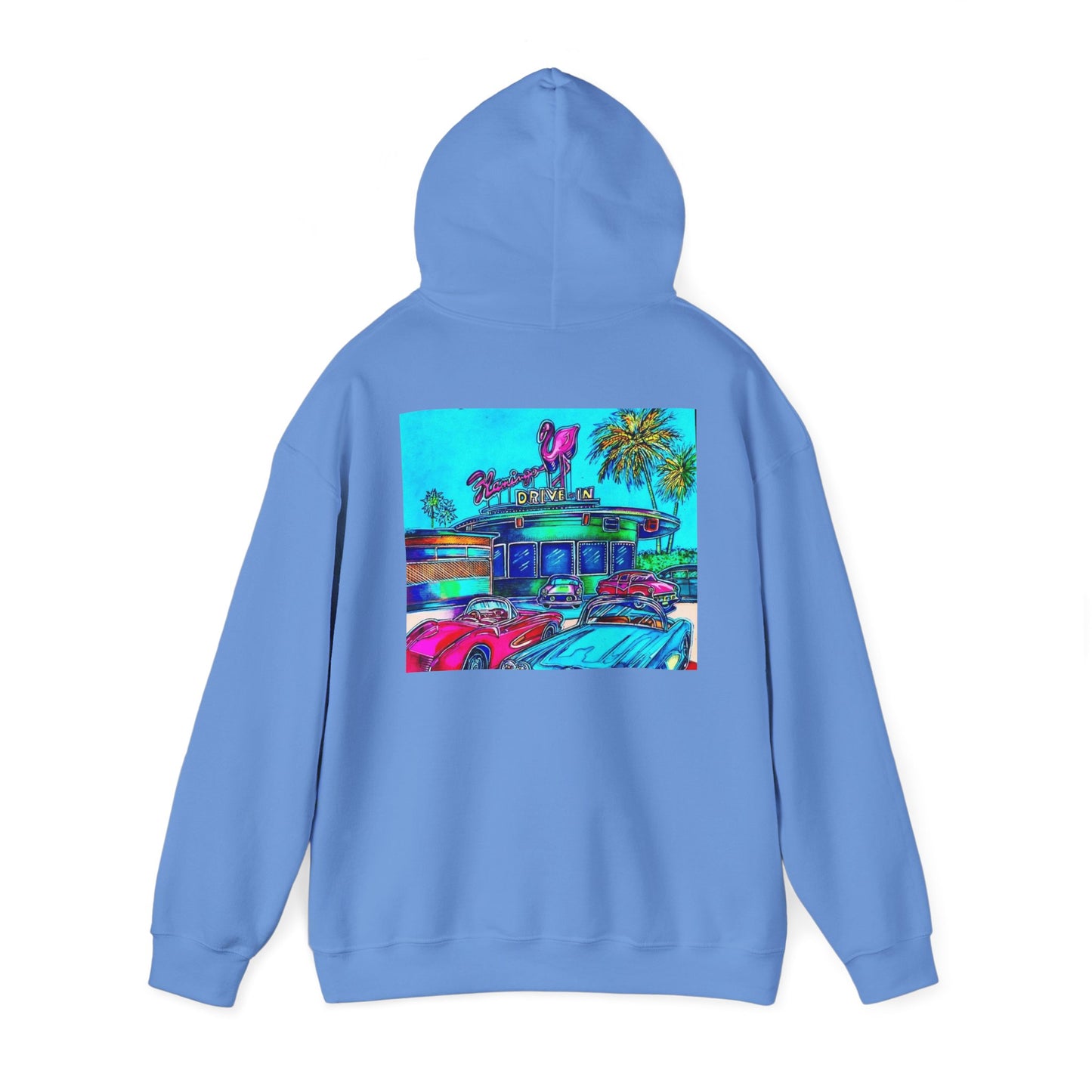 "Flamingo Dive-In" hoodie