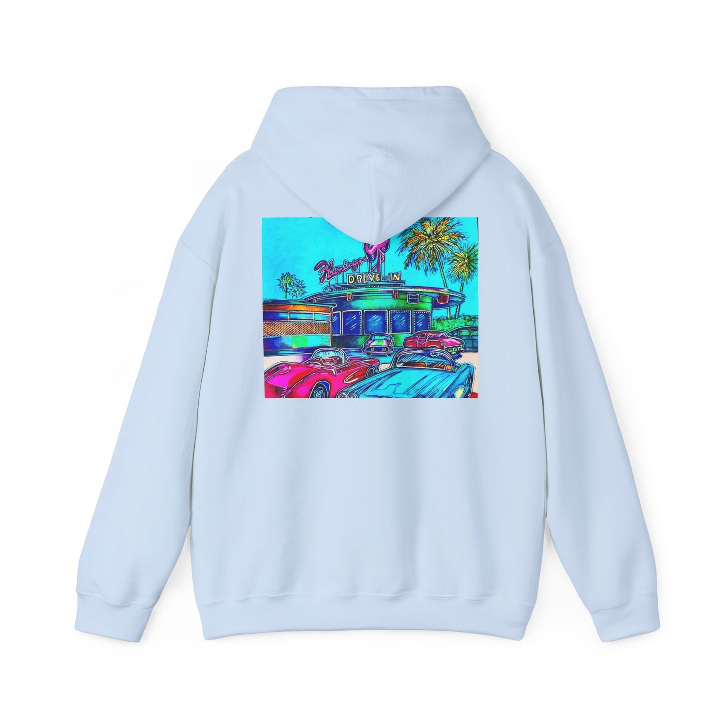 "Flamingo Dive-In" hoodie