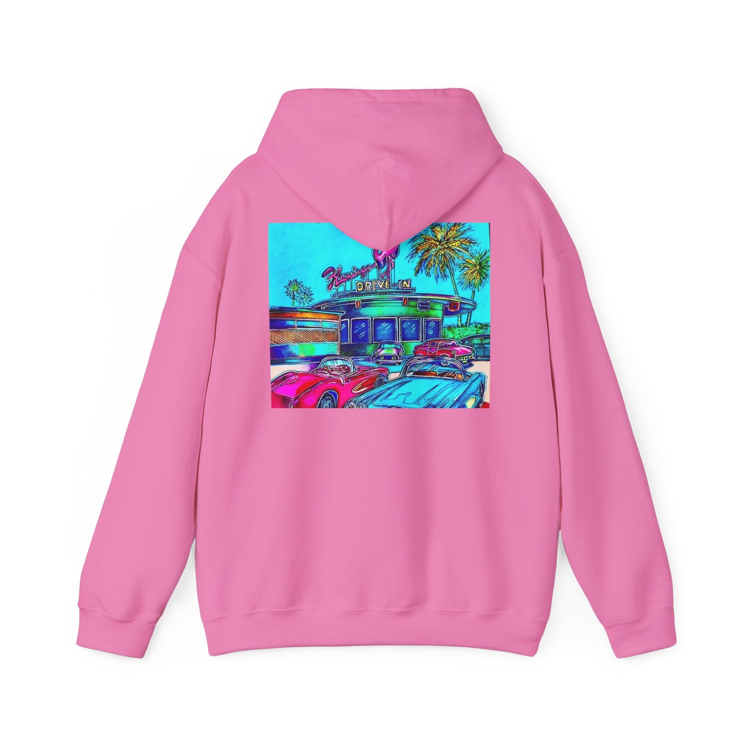 "Flamingo Dive-In" hoodie