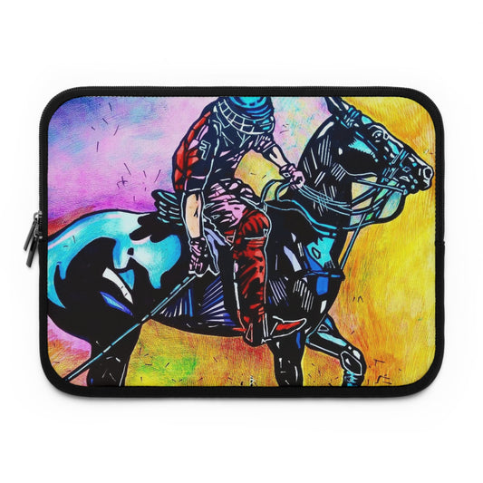 "Jugador de polo" Laptop Sleeve