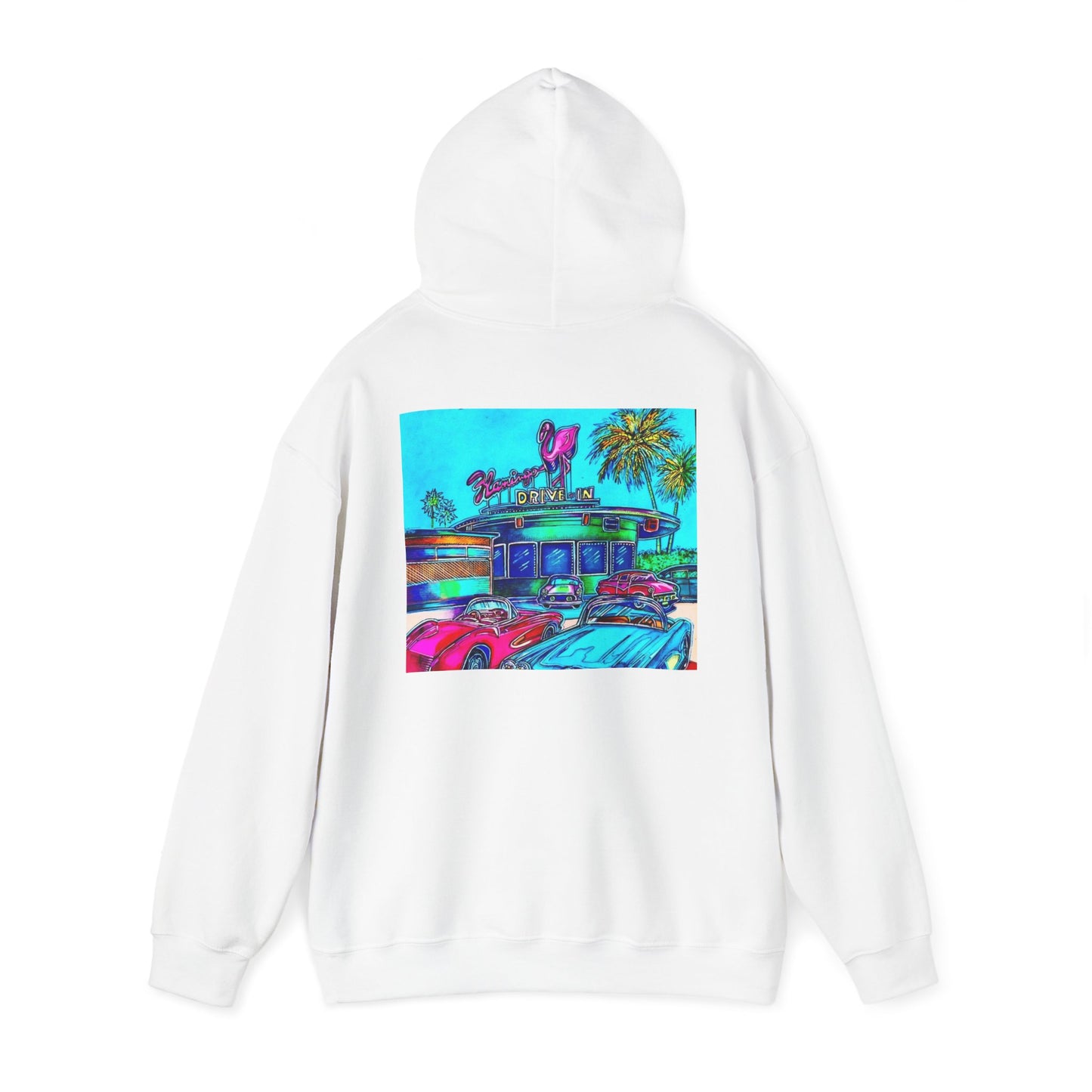 "Flamingo Dive-In" hoodie