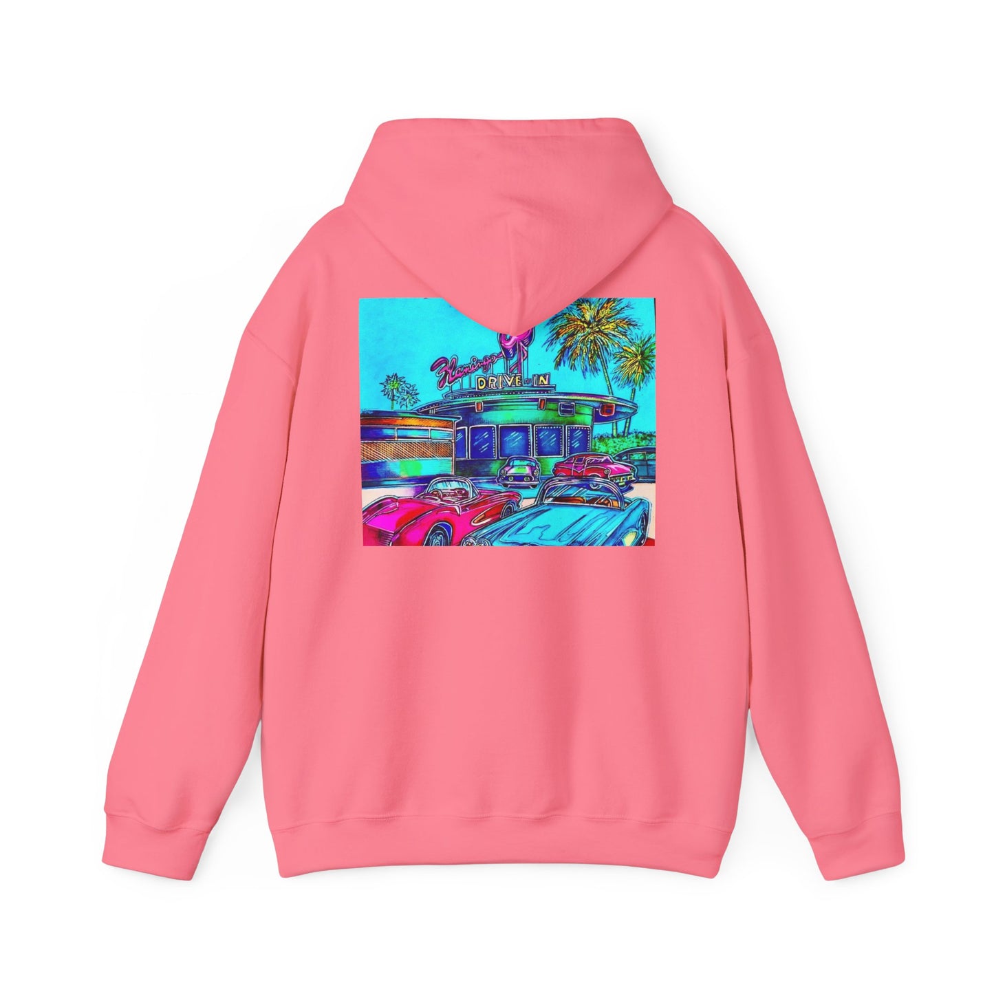 "Flamingo Dive-In" hoodie